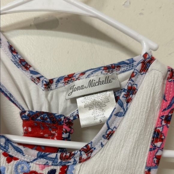 Jona Michelle Pink and Blue Floral Dress - Picture 2 of 2